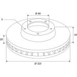 Bremsscheibe 673293 Bremsscheibe 673293