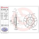 Brembo 09.6879.76 Bremsscheibe XTRA LINE - Max Brembo 09.6879.76 Bremsscheibe XTRA LINE - Max