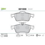 Valeo 601008 Bremsbelagsatz, Scheibenbremse Valeo 601008 Bremsbelagsatz, Scheibenbremse