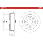 Bremstrommel DB4361 Bremstrommel DB4361