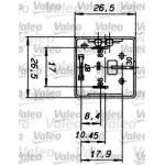 Valeo 643827 Relais, Arbeitsstrom Valeo 643827 Relais, Arbeitsstrom
