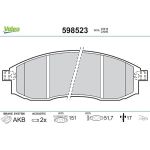 Valeo 598523 Bremsbelagsatz, Scheibenbremse Valeo 598523 Bremsbelagsatz, Scheibenbremse