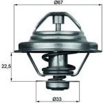 Thermostat, Kühlmittel TX 24 80D