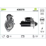 VALEO 438370 Anlasser 12V, 2kW, Zähnez.: 11, R 73, Ø 76 mm VALEO 438370 Anlasser 12V, 2kW, Zähnez.: 11, R 73, Ø 76 mm
