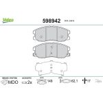 Valeo 598942 Bremsbelagsatz, Scheibenbremse
