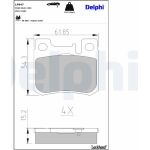 Bremsbelagsatz, Scheibenbremse LP947