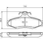 BOSCH 0 986 495 068 Bremsbelagsatz, Scheibenbremse