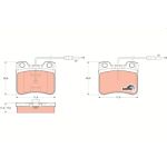 TRW GDB906 Bremsbelagsatz, Scheibenbremse COTEC TRW GDB906 Bremsbelagsatz, Scheibenbremse COTEC