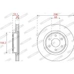 Bremsscheibe DDF2742C