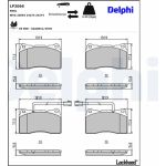 Delphi LP2066 Bremsbelagsatz, Scheibenbremse Delphi LP2066 Bremsbelagsatz, Scheibenbremse