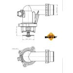 Thermostat, Kühlmittel 725001 Thermostat, Kühlmittel 725001