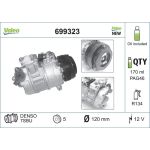 Valeo 699323 Kompressor, Klimaanlage CORE-FLEX