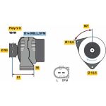 BOSCH 0 124 625 032 Generator BOSCH 0 124 625 032 Generator