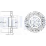 Delphi BG9879 Bremsscheibe Delphi BG9879 Bremsscheibe