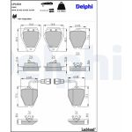 Delphi LP1024 Bremsbelagsatz, Scheibenbremse Delphi LP1024 Bremsbelagsatz, Scheibenbremse