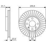 BOSCH 0 986 479 R76 Bremsscheibe BOSCH 0 986 479 R76 Bremsscheibe