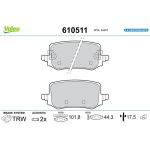 Valeo 610511 Bremsbelagsatz, Scheibenbremse E-PERFORMANCE Valeo 610511 Bremsbelagsatz, Scheibenbremse E-PERFORMANCE