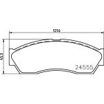 Hella 8DB 355 013-431 Bremsbelagsatz, Scheibenbremse Hella 8DB 355 013-431 Bremsbelagsatz, Scheibenbremse