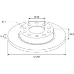 Bremsscheibe 672648