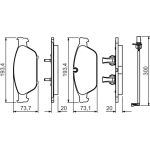 BOSCH 0 986 494 447 Bremsbelagsatz, Scheibenbremse BOSCH 0 986 494 447 Bremsbelagsatz, Scheibenbremse