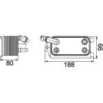 Ölkühler, Automatikgetriebe CLC 72 000P Ölkühler, Automatikgetriebe CLC 72 000P