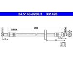 Bremsschlauch 24.5148-0280.3 Bremsschlauch 24.5148-0280.3