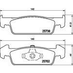 Bremsbelagsatz, Scheibenbremse 8DB 355 020-421 Bremsbelagsatz, Scheibenbremse 8DB 355 020-421