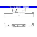 Feder, Bremssattel 11.8116-0015.1