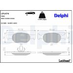 Delphi LP1474 Bremsbelagsatz, Scheibenbremse