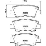 Bremsbelagsatz, Scheibenbremse 8DB 355 019-981 Bremsbelagsatz, Scheibenbremse 8DB 355 019-981