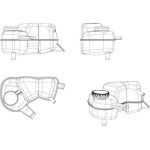 NRF 454038 Ausgleichsbehälter, Kühlmittel EASY FIT NRF 454038 Ausgleichsbehälter, Kühlmittel EASY FIT