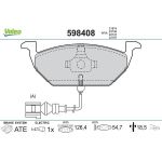 Valeo 598408 Bremsbelagsatz, Scheibenbremse Valeo 598408 Bremsbelagsatz, Scheibenbremse