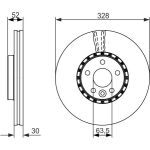 Bremsscheibe 0 986 479 621 Bremsscheibe 0 986 479 621