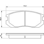 BOSCH 0 986 460 980 Bremsbelagsatz, Scheibenbremse BOSCH 0 986 460 980 Bremsbelagsatz, Scheibenbremse
