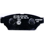Hella 8DB 355 016-701 Bremsbelagsatz, Scheibenbremse