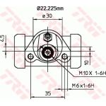 TRW BWH185 Radbremszylinder TRW BWH185 Radbremszylinder