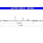 Seilzug, Feststellbremse 24.3727-1832.2