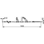 BOSCH 1 987 482 531 Seilzug, Feststellbremse BOSCH 1 987 482 531 Seilzug, Feststellbremse
