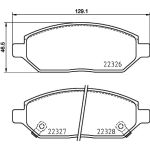 Bremsbelagsatz, Scheibenbremse 8DB 355 025-451 Bremsbelagsatz, Scheibenbremse 8DB 355 025-451