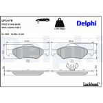 Delphi LP1470 Bremsbelagsatz, Scheibenbremse Delphi LP1470 Bremsbelagsatz, Scheibenbremse