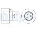 Delphi BG2703 Bremsscheibe