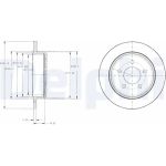 Delphi BG3595 Bremsscheibe Delphi BG3595 Bremsscheibe