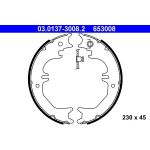 ATE 03.0137-3008.2 Bremsbackensatz, Feststellbremse ATE 03.0137-3008.2 Bremsbackensatz, Feststellbremse