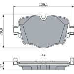 Bremsbelagsatz, Scheibenbremse 0 986 424 948 Bremsbelagsatz, Scheibenbremse 0 986 424 948