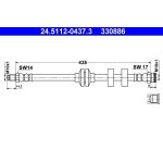 ATE 24.5112-0437.3 Bremsschlauch ATE 24.5112-0437.3 Bremsschlauch