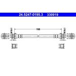 ATE 24.5247-0195.3 Bremsschlauch ATE 24.5247-0195.3 Bremsschlauch