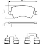 BOSCH 0 986 494 641 Bremsbelagsatz, Scheibenbremse BOSCH 0 986 494 641 Bremsbelagsatz, Scheibenbremse