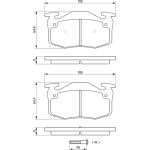 BOSCH 0 986 461 149 Bremsbelagsatz, Scheibenbremse BOSCH 0 986 461 149 Bremsbelagsatz, Scheibenbremse