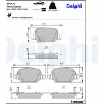 Bremsbelagsatz, Scheibenbremse LP2475