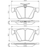 BOSCH 0 986 495 346 Bremsbelagsatz, Scheibenbremse BOSCH 0 986 495 346 Bremsbelagsatz, Scheibenbremse